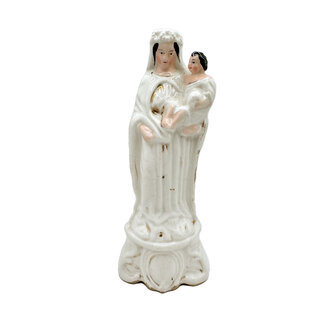 Antique Vieux Paris Porcelain Figure, Madonna and Child #17
