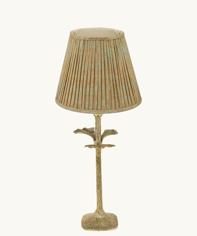 Green Kiara Pleated Lampshade