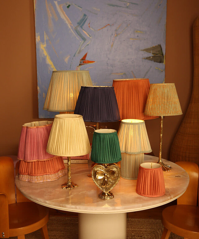 Kiara Cotton Aliya Green 9.8" Lampshade