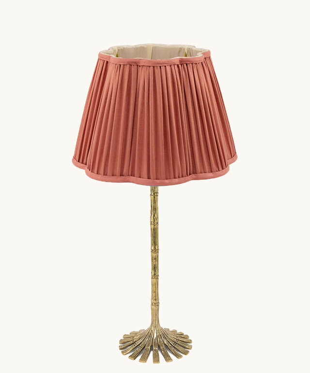 Diya Scalloped Silk Bronze 11.8" Lampshade