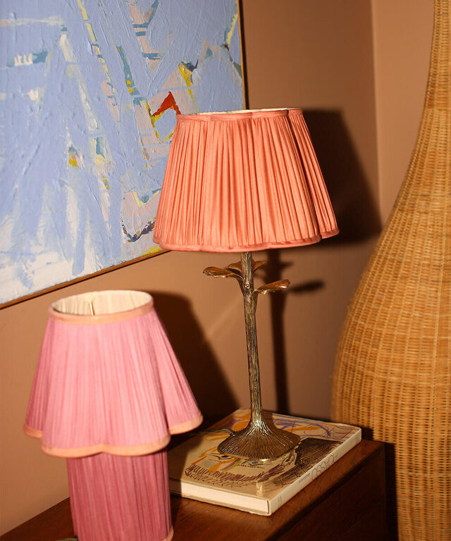 Diya Scalloped Silk Bronze 11.8" Lampshade