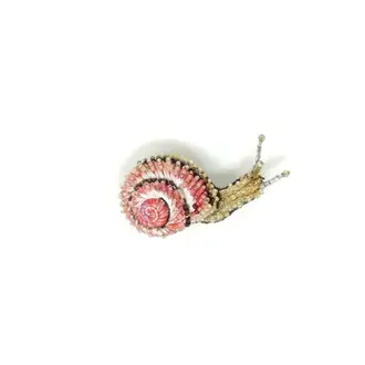 Blinking Snail Brooch