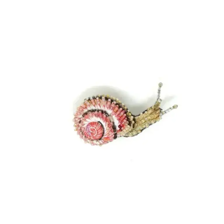 Blinking Snail Brooch