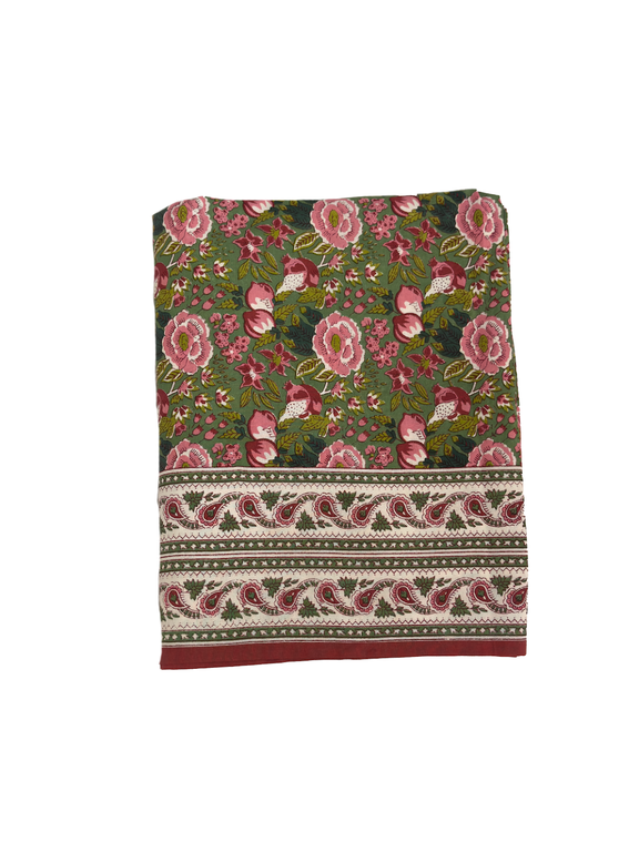 Tablecloth- Pomegranate Garden Wine & Rose 60 x 120