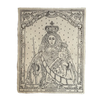 Antoinette Poisson 64B Madonna & Child Domino Paper