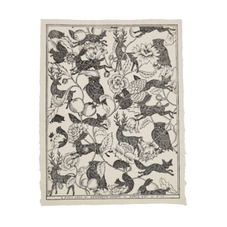 Antoinette Poisson Crepuscule, B&W Domino Paper