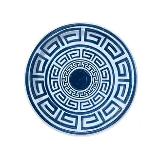 Dinner Santorini Key Navy Paper Plate