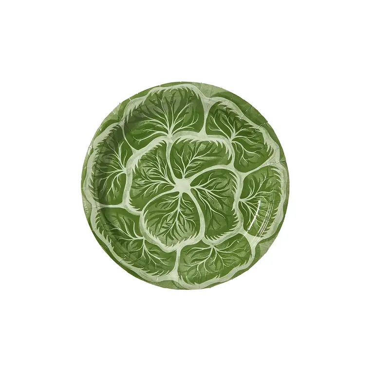 Green Cabbage Salad Paper Plates