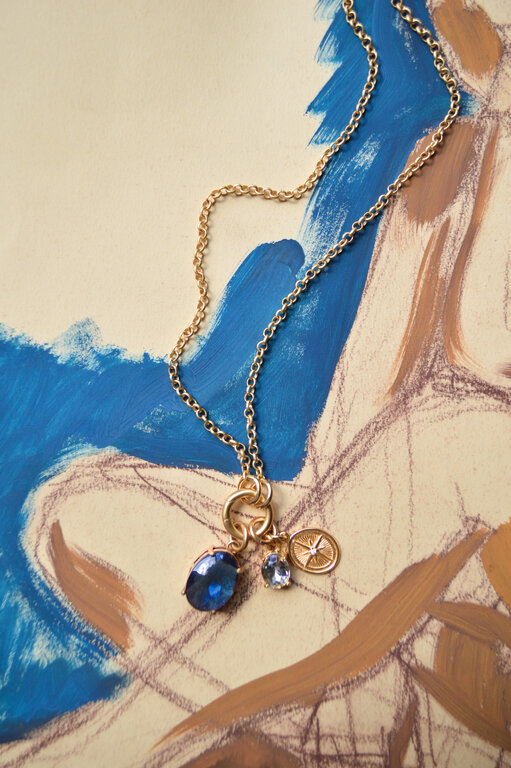 Fallen Aristocrat Compass Charm, 18k