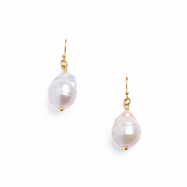 Fallen Aristocrat Baroque Pearl Earrings