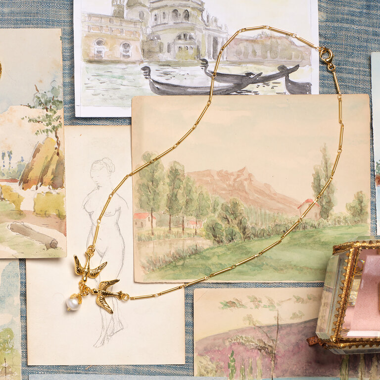 Fallen Aristocrat Songbird Pearl Necklace