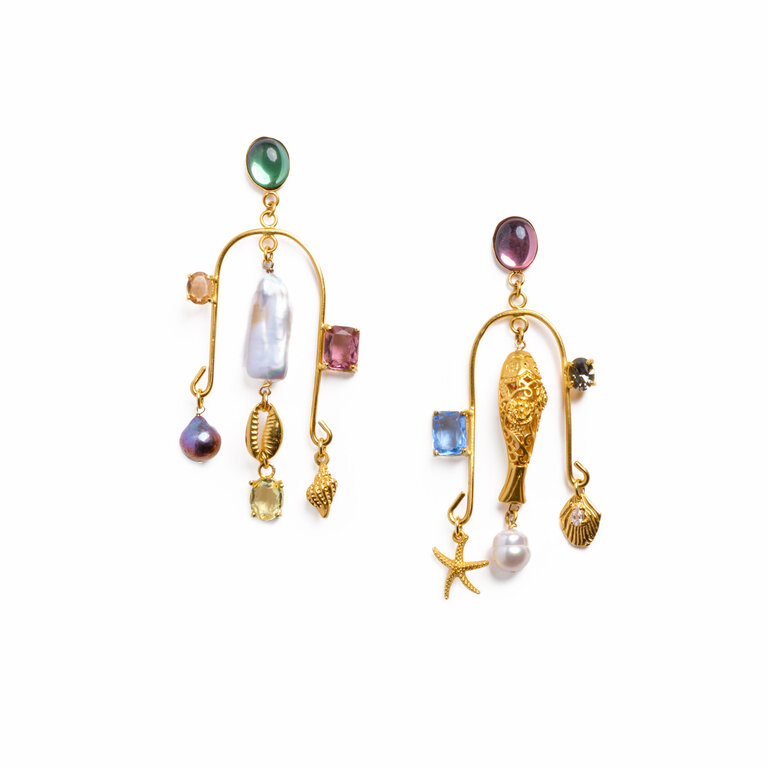 Fallen Aristocrat Grotto Chandelier Earring