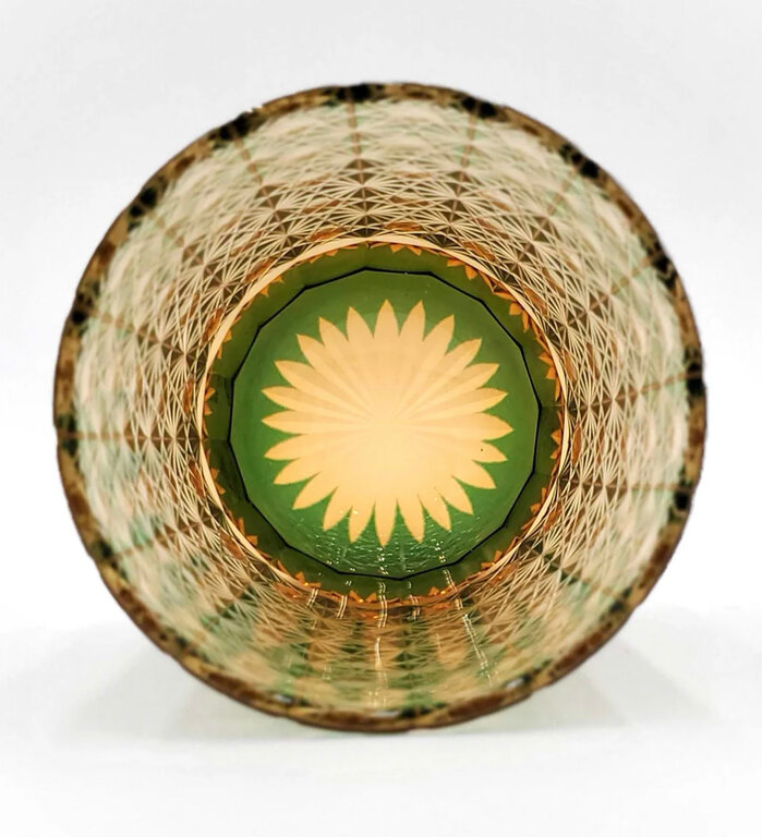 Gatsby Green Rocks Glass