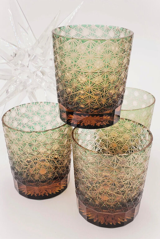 Gatsby Green Rocks Glass