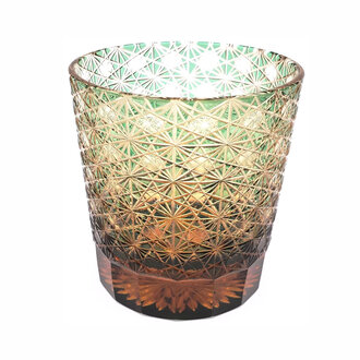 Gatsby Green Rocks Glass