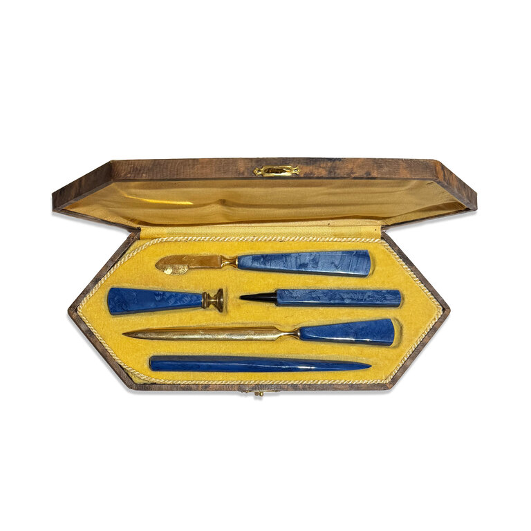 Antique French Writing Set in Original Fitted Coffret