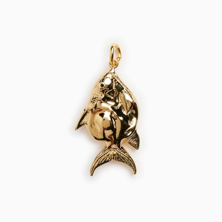 Fallen Aristocrat Charm- Nekhau Egyptian Fish Pendant