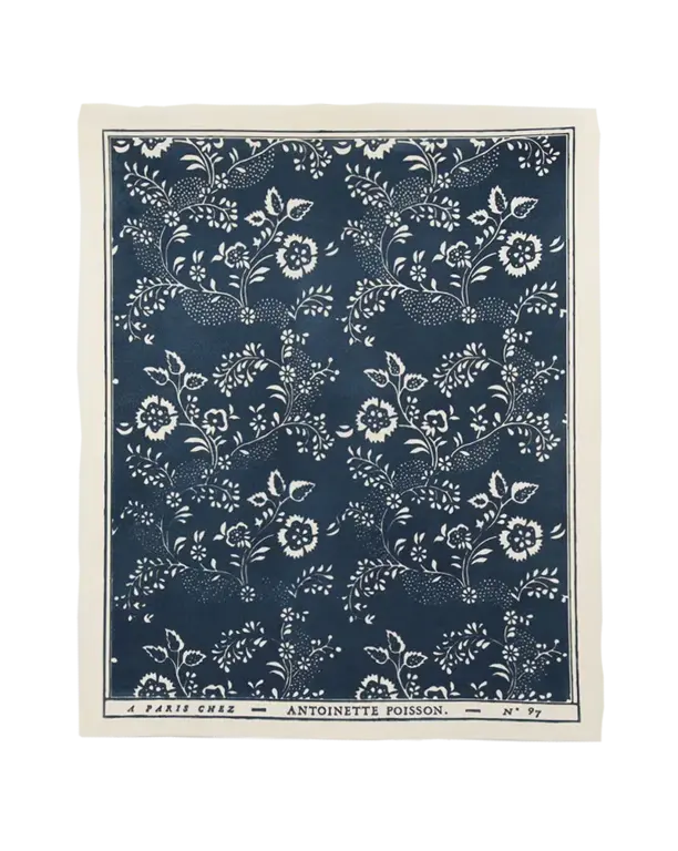Antoinette Poisson Menuet Indigo Domino Paper 97A