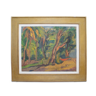 Landscape Oil Painting, Artist A. Gianelli