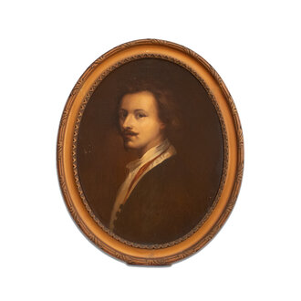 Oil Painting of De Van Dyck, Artist J. Bazin