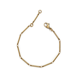 Fallen Aristocrat Stick Chain Bracelet, Antiqued Gold Fallen Aristocrat Stick Chain Bracelet, Antiqued Gold