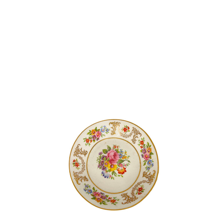 Florals with gold Saucer