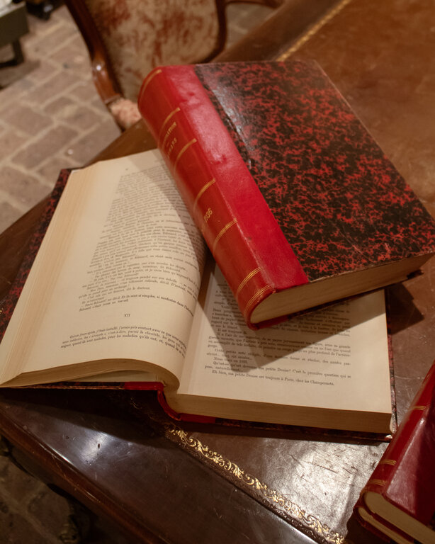 1800s Red Leather Bound Book