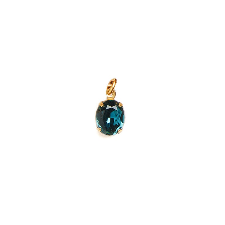 Fallen Aristocrat Charm- Glass Stone Starlit Blue