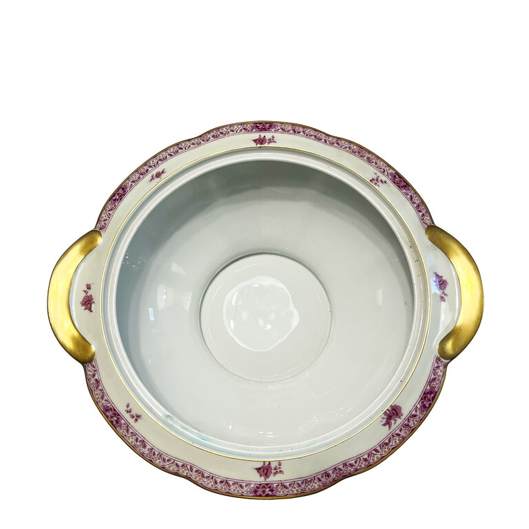 Haviland Limoges FR (Maroon + Gold) Covered Tureen