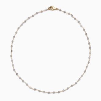 Fallen Aristocrat Labradorite Beaded Chain Necklace Fallen Aristocrat Labradorite Beaded Chain Necklace