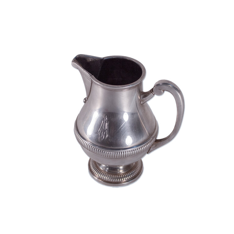 4 Piece Monogrammed Silver Coffee Service