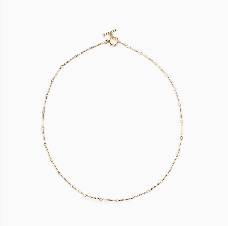 Fallen Aristocrat Stick Chain 14k 18" Necklace