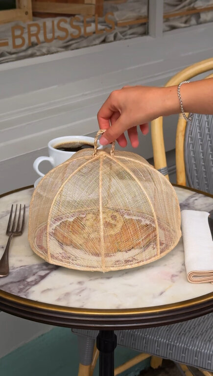 Natural Woven Sinamay Food Cover