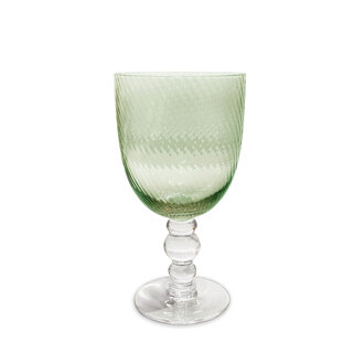 French Swirl, Green All Purpose Glass