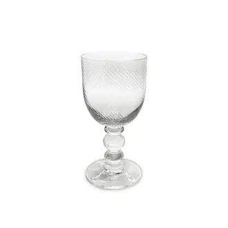 French Swirl Clear Wine Glass