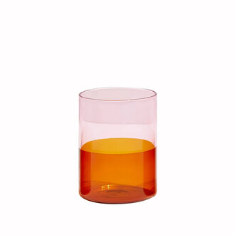 Pink & Amber Two Tone Glassware Pink & Amber Two Tone Glassware
