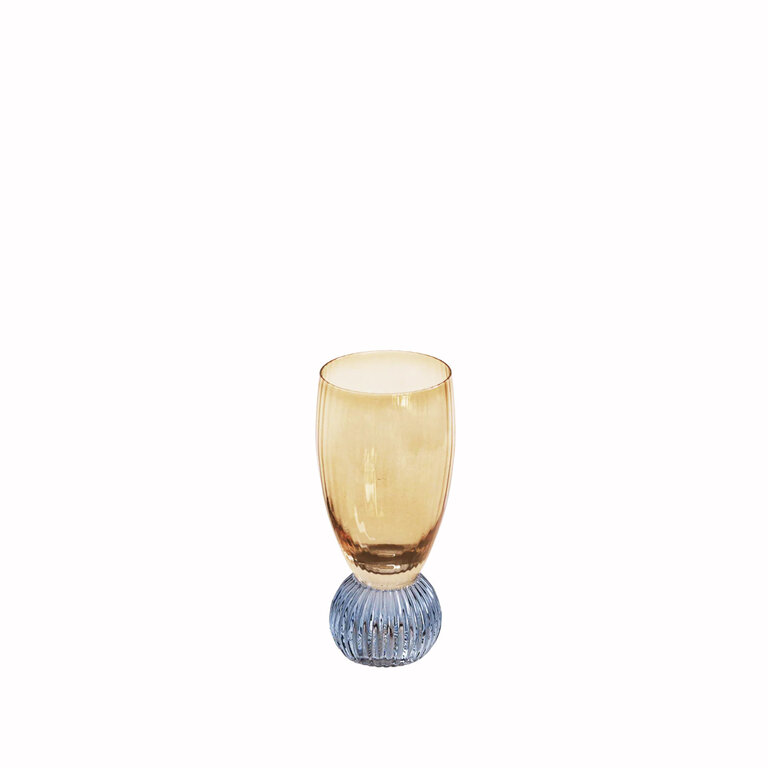 Venice Amber & Blue Shot Glass