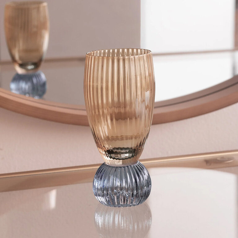 Venice Amber & Blue Shot Glass