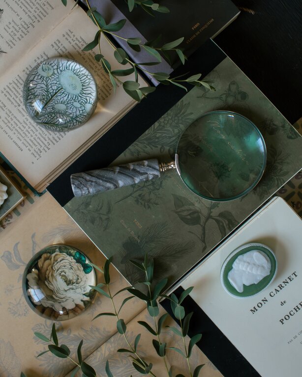John Derian Moss Tree Dome Paperweight
