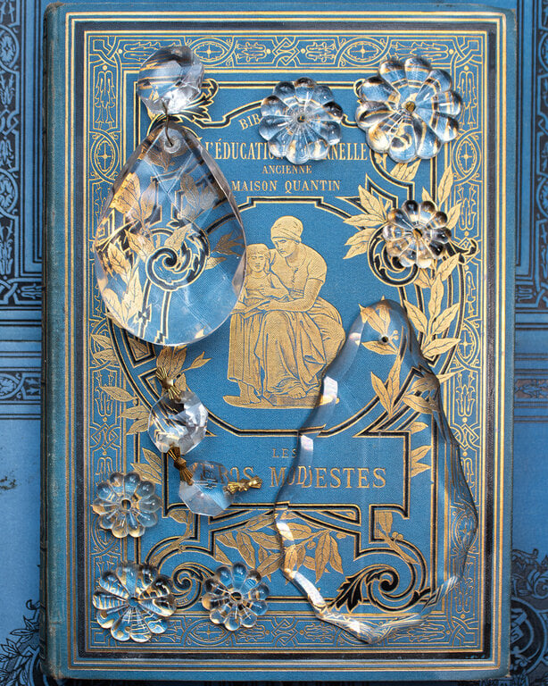 Antique French Chandelier Crystal Bundle, 19th Century