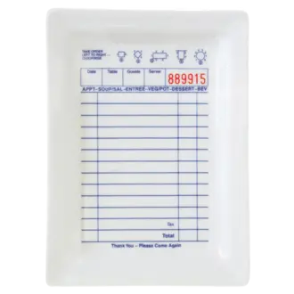 Fishs Eddy Guest Check Tray