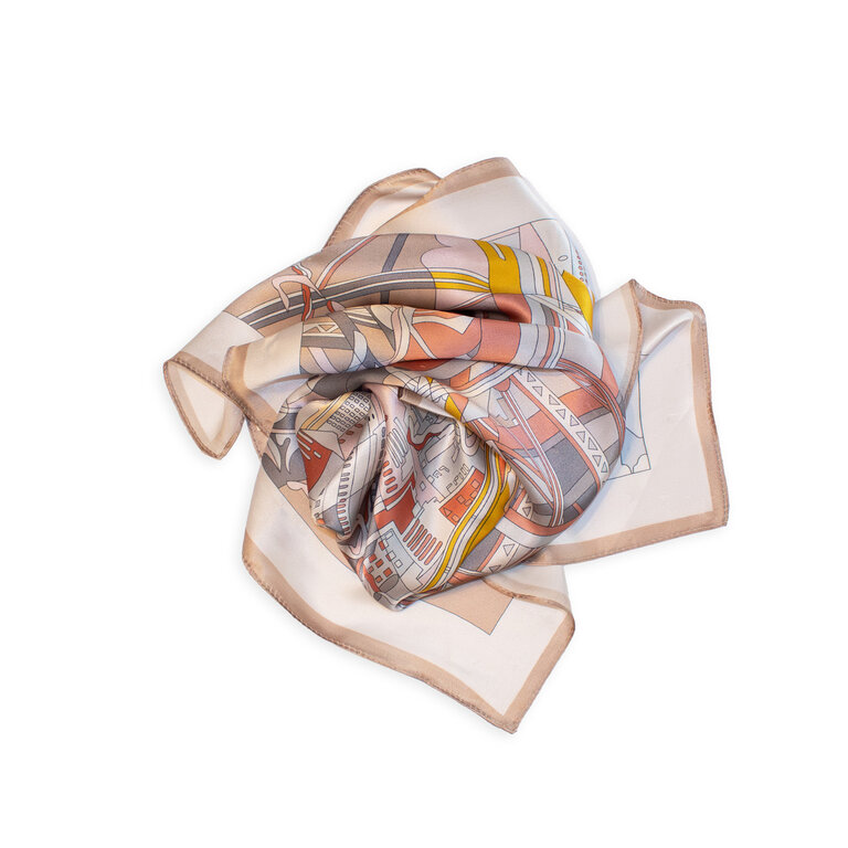 Maison Fanli City Skyline Silk Scarf