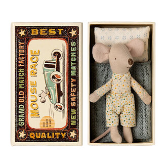 Maileg Little Brother Mouse in Matchbox