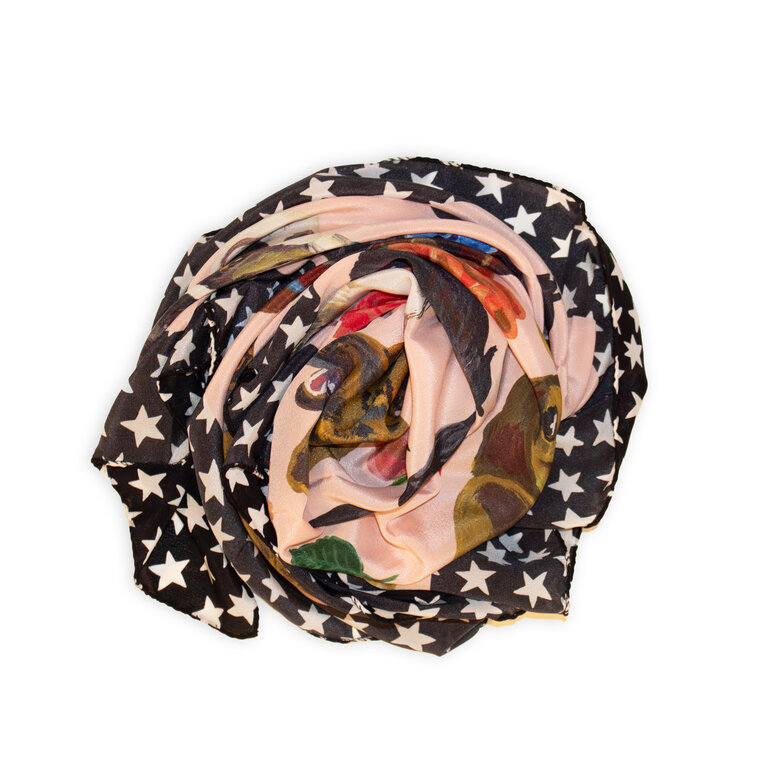 Nathalie Lete Dogs Silk Scarf