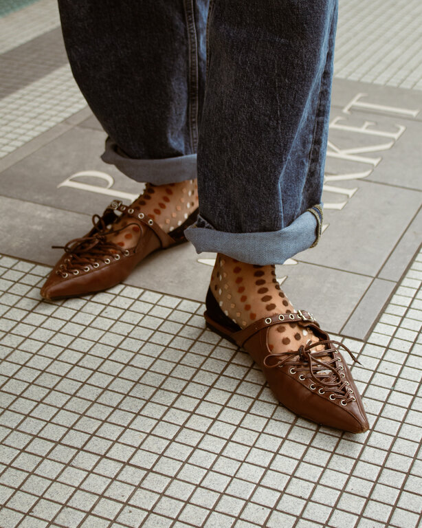 Atelier St Eusache Brown Vetrate Socks