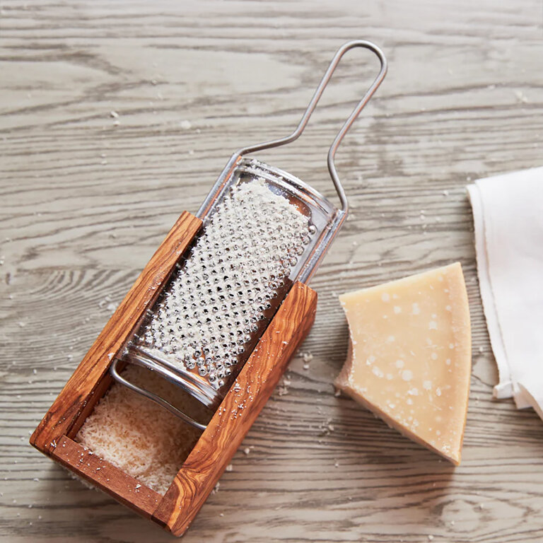 Italian Olivewood Box Cheese Grater