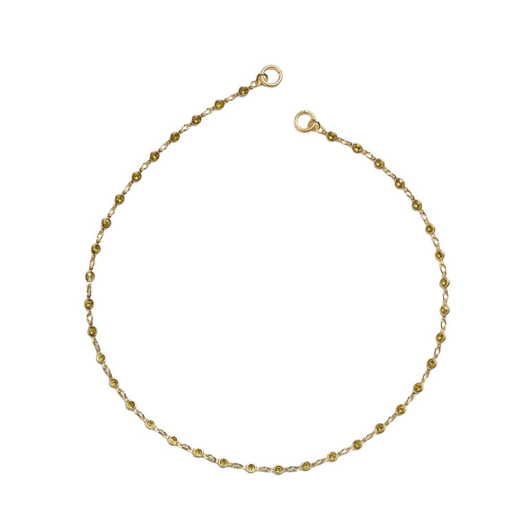 Fallen Aristocrat Yellow Bezel Chain Connector