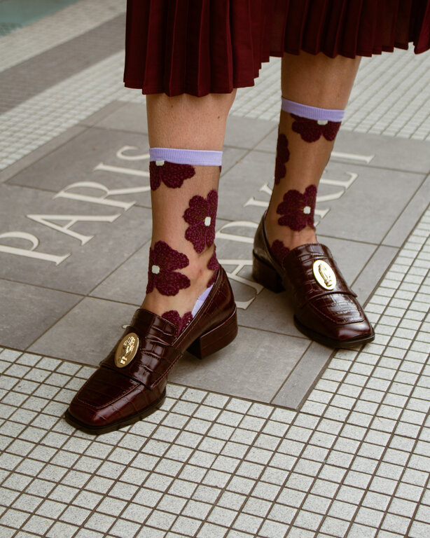 Atelier St Eusache Murano Violette Socks