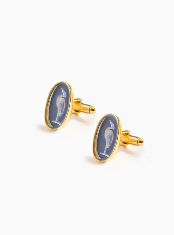 Fallen Aristocrat Cufflink- Ardea Heron