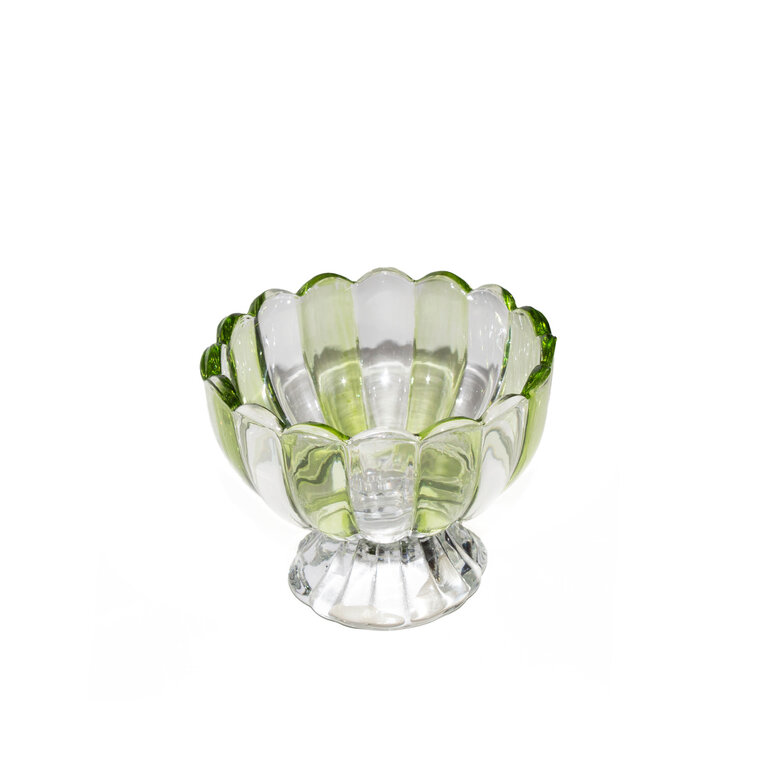 Striped Pedestal Candy Bowl